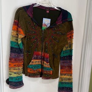 Rising International Multicolor Patchwork Jacket